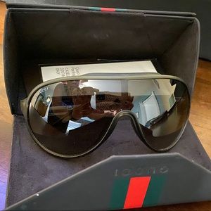 Gucci black aviator glasses